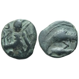 Gallia, Senones, Potin Unit (1,48 g; 12,6 mm)