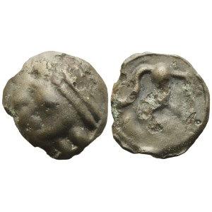 Celtic. Gallia, Sequani, Potin unit, c. 70-40 BC (5,03 g; 19,2 mm)