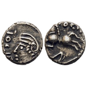 Celtic. Gallia, Sequani, Quinarius, c. 100-50 BC; AR (1,95 g; 12,5 mm)
