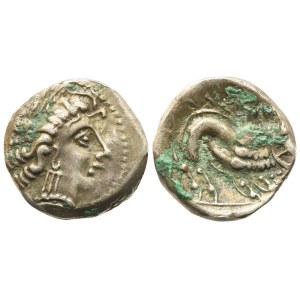 Celtic. Gallia Cisalpina, Insubres, Drachm, c. I century BC; AR (3,05 g; 14,3 mm)
