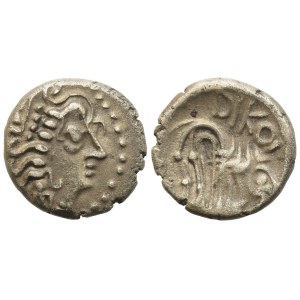 Celtic. Northern Italy (Insubrian Territory-Cisalpina), Rikoi, Drachm, end of II century BC; AR (2,40 g; 14,3 mm)