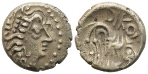 Celtic. Northern Italy (Insubrian Territory-Cisalpina), Rikoi, Drachm, end of II century BC; AR (2,40 g; 14,3 mm)