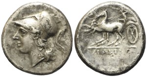 Campania, Cales, Nomos, c. 265-240 BC; AR (6,50 g; 22,6 mm)