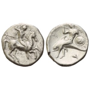 Calabria, Tarentum, Nomos, c. 332-302; AR (7,81 g; 19,8 mm; 12 h)