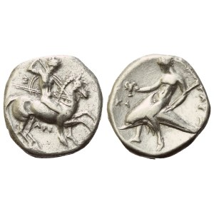 Calabria, Tarentum, Nomos, c. 332-302 BC; AR (7,79 g; 19,9 mm; 11 h)