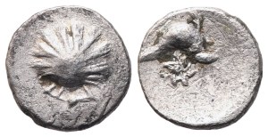 Calabria, Tarentum, Hemilitron, 325-280; AR (0,26 g; 7 mm; 4 h)