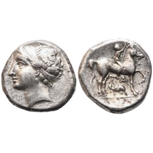 Calabria, Tarentum, Nomos, c. 281-272 BC; AR (6,93 g; 18,5 mm; 2 h)