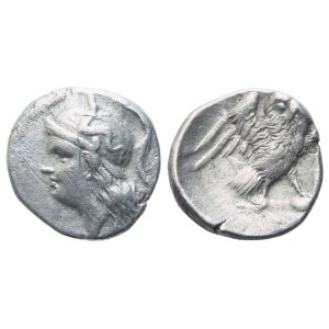 Calabria, Tarentum (c. 280-272 BC), Drachm; AR (3,01 g; 16 mm; 6 h)