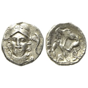 Calabria, Tarentum (c. 280-228 BC), Diobol; AR (0,98 g; 10,4 mm; 6 h)