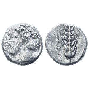 Lucania, Metapontion (c. 400-340), Stater; AR (7,61 g; 17,6 mm; 2 h)