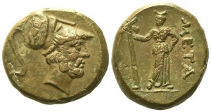 Lucania, Metapontion (c. 300-250 BC), Æ (5,42 g; 17 mm; 3 h)