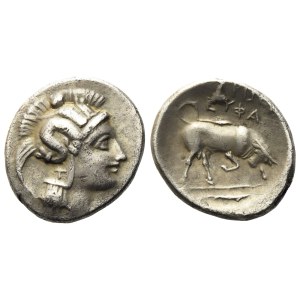 Lucania, Thourioi (c. 350-300 BC), Triobol; AR (1,13 g; 12,2 mm)