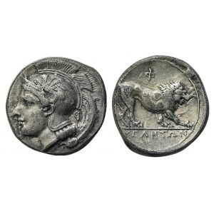 Northern Lucania, Velia, c. 340-334 BC, Didrachm; AR (7,41 g; 22 mm; 6 h)