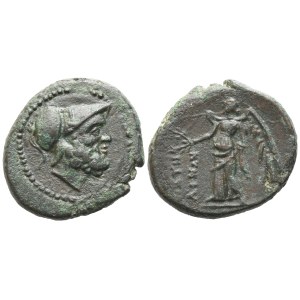 Bruttium, Petelia, Bronze, c. 216-204 BC; Æ (4,01 g; 17,2 mm; 9 h)