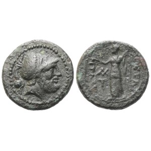 Bruttium, Petelia, Reduced Onkia, c. 216-204; Æ (1,54 g; 12,5 mm; 1 h)