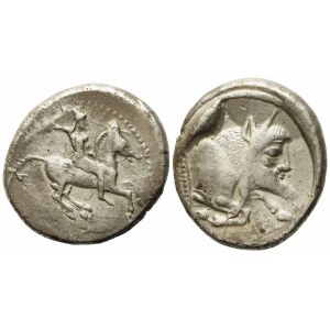 Sicily, Gela (c. 490-475 BC), Didrachm; AR (8,61 g; 21,5 mm)