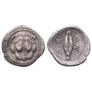 Sicily, Leontinoi (475-466 BC), Litra; AR (0,60 g; 10,6 mm; 12 h)