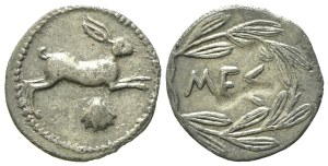 Sicily, Messana (c. 420-413 BC), Litra; AR (0,70 g; 13 mm; 6 h)
