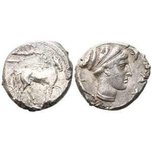 Sicily, Syracuse, 466-405 BC, Tetradrachm; AR (16,61 g; 24 mm)