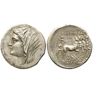 Sicily, Syracuse, Philistis, Wife of of Hieron II (274-216 BC), 16 Litrae or Tetradrachm; AR (14,58 g; 28 mm)