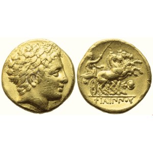 Kings of Macedon, Philip II (359-336 BC), Stater, Pella, Posthumous Issue (struck c. 323-315 BC); AV (8,56 g; 18,5 mm; 1 h)