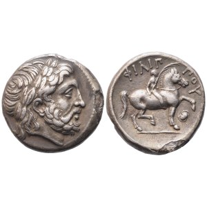 Kings of Macedon, Philip II (359-336 BC), Tetradrachm; AR (14,06 g; 23,7 mm; 3 h)