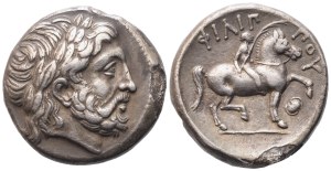 Kings of Macedon, Philip II (359-336 BC), Tetradrachm; AR (14,06 g; 23,7 mm; 3 h)