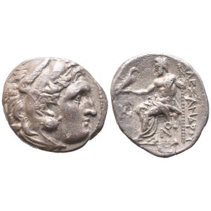 Kings of Macedon, Alexander III 'The Great' (336-323 BC), Drachm, Lampsakos, c. 310-301 BC; AR (3,92 g; 17,4 mm; 3 h)