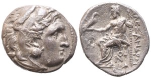 Kings of Macedon, Alexander III 'The Great' (336-323 BC), Drachm, Lampsakos, c. 310-301 BC; AR (3,92 g; 17,4 mm; 3 h)