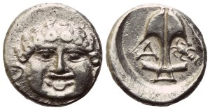 Thrace, Apollonia Pontica, Drachm, c. 480-450 BC; AR (2,85 g; 13,5 mm; 7 h)