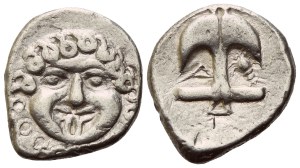 Thrace, Apollonia Pontica, Drachm, c. 480-450 BC; AR (3 g; 15,5 mm; 11 h)