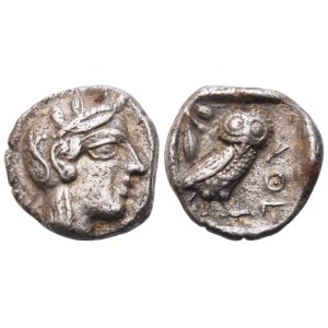 Attica, Athens, Drachm, c. 479-404 BC; AR (3,96 g; 14,5 mm; 9 h)