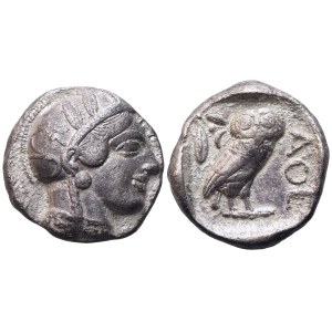 Attica, Athens, Tetradrachm, c. 454-404 BC; AR (16,19 g; 24,3 mm; 8 h)