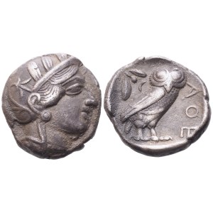 Attica, Athens, Tetradrachm, c. 454-404 BC; AR (17 g; 24,7 mm; 8 h)
