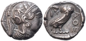 Attica, Athens (440-404 BC), Tetradrachm; AR (16,90 g; 25,1 mm; 8 h)