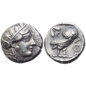 Attica, Athens, Tetradrachm, early 4th century BC; AR (17,10 g; 23,5 mm; 9 h)
