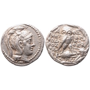 Attica, Athens, Tetradrachm, c. 115-114 BC; AR (16,69 g; 28,8 mm; 12 h)