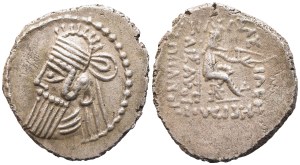 Kings of Parthia, Vologases IV (147-191), Drachm, Ekbatana; AR (4,67 g; 21,5 mm; 12 h)