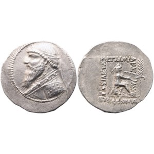 Kings of Parthia. Mithridates II (121-91 BC), Tetradrachm, Seleukia on the Tigris, c. 119-109 BC; AR (16,31 g; 32,3 mm; 12 h)