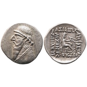 Kings of Parthia. Mithradates II (121-91 BC), Drachm; AR (4,11 g; 20,1 mm; 12 h)