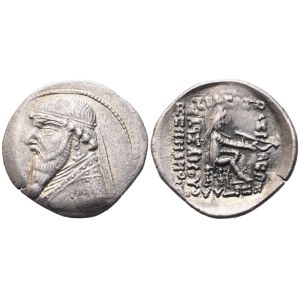 Kings of Parthia, Mithradates II, Drachm, Ekbatana, 109-96/5 BC; AR (3,96 g; 22,5 mm; 12 h)