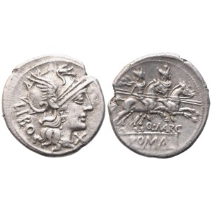 Q. Marcius Libo, Denarius, 148 BC; AR (4,08 g; 20,2 mm; 1 h)