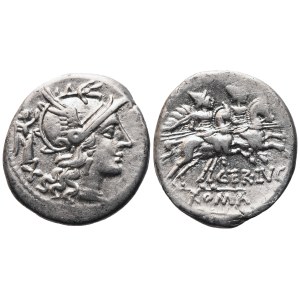 C. Terentius Lucanus, Denarius, Rome, 147 BC; AR (3,80 g; 19,6 mm; 6 h)