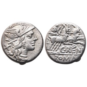 C. Renius, Denarius, Rome, 138 BC; AR (3,71 g; 16,5 mm; 1 h)