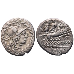 Cn. Gellius, Denarius, Rome, 138 BC; AR (4,02 g; 19,8 mm; 1 h)
