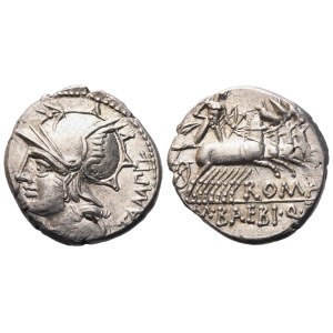 M. Baebius Tampilus, Denarius, 137 BC; AR (3,94 g; 18 mm; 3 h)