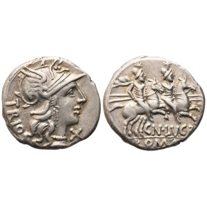 Cn. Lucretius Trio, Denarius, 136 BC; AR (3,96 g; 18,6 mm; 6 h)