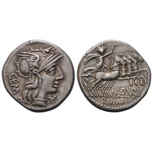M. Aburius Geminus, Denarius, Rome, 132 BC; AR (3,95 g; 19 mm; 3 h)