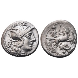 L. Caecilius Metellus Diadematus, Denarius, 128 BC; AR (3,06 g; 16,6 mm; 2 h)