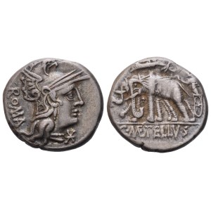 C. Caecilius Metellus Caprarius, Denarius, Rome, 125 BC; AR (3,87 g; 17 mm; 10 h)